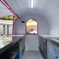 Cuisine mobile sur mesure en fibre de verre 2,2 m/7,22 pi, remorquable, pour festivals en extérieur, avec éviers pour confiseries, certifiée CEE