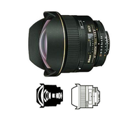 Lensa Nikon AF 14mm F/2.8D ED Ultra Wide Angle Prime Bekas, Mount F untuk Kamera DSLR Nikon Full Frame APS-C, Kondisi Bagus