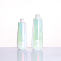 Bouteilles de parfum, de lotion et de toner en verre dégradé irisé personnalisées en usine, 30 ml-300 ml, ambre givré transparent, impression personnalisée multi-couleurs