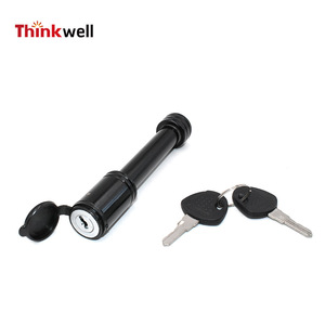 Verrou de remorque Thinkwell 5/8 pouce en acier avec clé, support de sécurité pour attelage de caravane, utilisation extérieure - Product Image 1