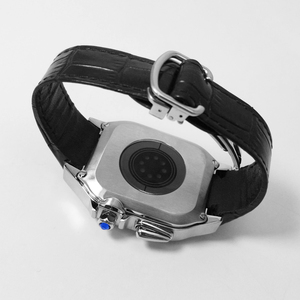 <span class=keywords><strong>Caja</strong></span> de Reloj de Lujo de <span class=keywords><strong>Acero</strong></span> <span class=keywords><strong>Inoxidable</strong></span> con Marco Central de Fibra de Carbono Forjada y Logotipo Grabado a Mano - Product Image 4