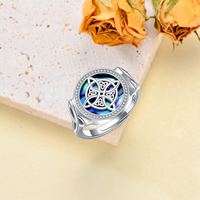 Amitié amour fidélité mariage personnalisé 925 argent Sterling ormeau coquille noeud celtique sorcières noeud anneau