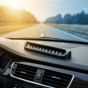 Placa de Matrícula Temporal de Alta Calidad para Coche, con Botón de Ocultación Magnética, de Lujo, de Aleación de Aluminio, Señal de Reubicación de Vehículos - Product Image 5