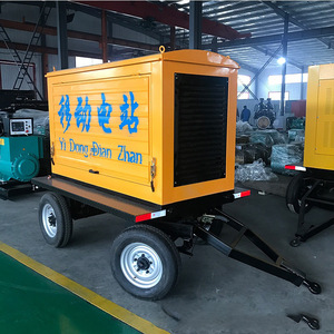Mobile Trailer <b>Generator</b> 30KW Diesel 400V 50Hz for Construction Site Power Station - Product Image 4
