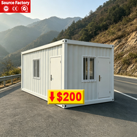 Unité industrielle préfabriquée en acier galvanisé de 20 pieds, résistante aux intempéries, type maison conteneur démontable