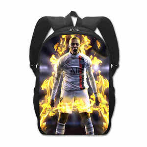 Sac à dos HY Mbappe Football 14 16 17 pouces pour école primaire et maternelle, sac à dos pour garçons avec réduction de la charge sur les épaules - Product Image 2