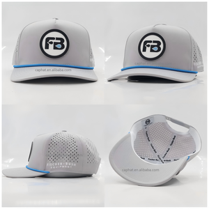 Non-fading Polyester Golf Hats Manufacturer Custom Flat Embroidery Gorras Wholesale Waterproof Sports Baseball <strong>Caps</strong> With Rope - Product Image 2