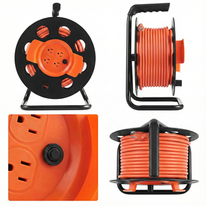 <span class=keywords><strong>Enrouleur</strong></span> de câble électrique rétractable extérieur robuste Linsheng homologué UL, 100 pieds, 12/3 AWG SJTW - Product Image 6