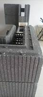 Blocs ICFs similaires à Lego pour la construction, 35 cm, gris graphène, module de béton isolé avec de meilleures propriétés d'isolation thermique