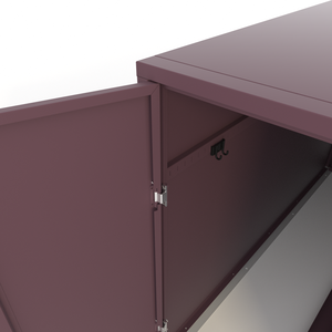 אופניים חיצוני מותאם אישית locker רחוב פלדה אופניים שטח אחסון עמיד למים רהיטים חיצונית אבקת מתכת מצופה - Product Image 3