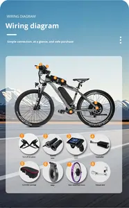 <span class=keywords><strong>Kit</strong></span> de conversion de vélo électrique 52V 72V 3000W <span class=keywords><strong>5000W</strong></span> 8000W avec moteur de moyeu avant/arrière étanche certifié CE pour <span class=keywords><strong>VTT</strong></span> - Product Image 5