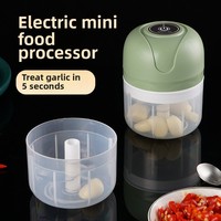 Topkeuzes Voor U Huishoudelijke Elektrische Knoflookpers Vleesmolen Duurzame Mini Food Processor Groente Knoflook Chopper Voor Keuken