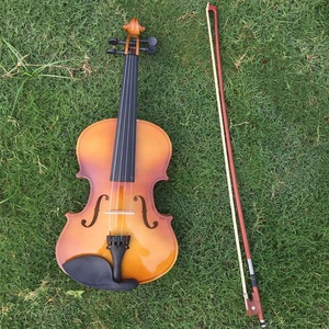Violon professionnel en tilleul avec accessoires en bois multicolore 4/4 3/4 1/2 1/4 1/8 tailles populaires pour sa couleur - Product Image 3