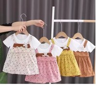 Nouvelle robe d'été pour bébé, mini robe à fleurs pour petite fille