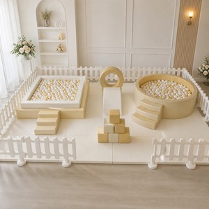Conjunto de Juegos Infantiles Suaves en Color Beige Neutro, <span class=keywords><strong>Alquiler</strong></span> de Juegos de Interior y Exterior, Paquete de Juegos Suaves para Niños y Bebés - Product Image 2