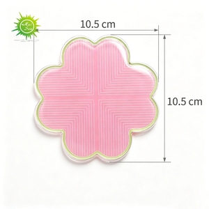 Sous-<span class=keywords><strong>verre</strong></span> en acrylique transparent style Ins, motif petite fleur, résistant à la chaleur, mignon, kawaii, accessoire photo, ornement décoratif - Product Image 2