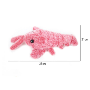 Giocattolo elettronico di peluche <span class=keywords><strong>Floppy</strong></span> <span class=keywords><strong>Floppy</strong></span> flosce ricaricabile per animali domestici con simulazione interattiva gamberetti rotanti in Stick giocattolo per gatti - Product Image 6