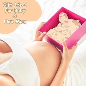 Carte mensili del bambino della mucca rustica in <span class=keywords><strong>legno</strong></span> mandria di bovini fotografia del neonato oggetti di scena reversibili per la gravidanza e il Baby Shower - Product Image 2