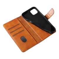 Casing HP Lipat Kulit PU untuk iPhone 14 - Penutup Berdiri dengan 3 Slot Kartu, Penutup Magnetik & Cangkang Anti Benturan