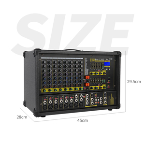 <span class=keywords><strong>Amplificateur</strong></span> de puissance à 10 canaux à mode de commutation 300W du fournisseur OEM, table de mixage audio professionnelle, système de sonorisation portable, très demandé - Product Image 5