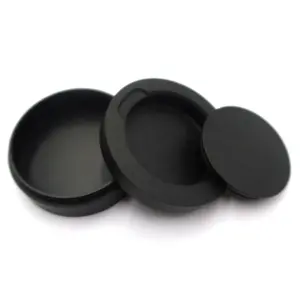 OEM Snus 캔 6061-T6 알루미늄 블랙 아노다이징 라이트 샌드 블라스팅 조각 CNC 가공 서비스