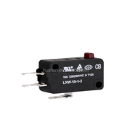 Micro-interrupteur 5A SPDT à tête champignon avec joint d'étanchéité, pour machine à farine, interrupteur de voyage, appareil électroménager, borne en cuivre, IP67, durable
