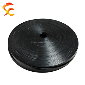 สายพานวัสดุ PU เคฟลาร์หรือเหล็กกล้า  สีดำ ความกว้าง 25 มม. รุ่น P1 P2 P3 P4 สายพานแบน P3-25MM สำหรับเครื่องออกกำลังกายวิ่ง - Product Image 4