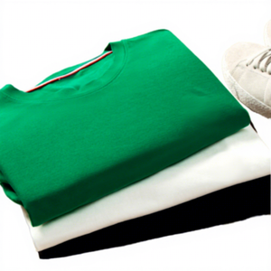 ผู้ผลิต OEM เสื้อยืดผู้ชายสุดหรู ผ้าโพลีคอตตอน ปักลาย คอกลม ทรงหลวม ระบายอากาศดี ขายส่ง - Product Image 1