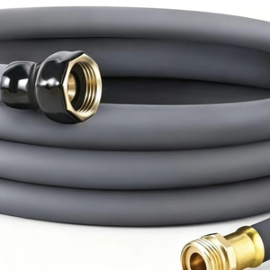 Mangueras de Riego de <span class=keywords><strong>Goma</strong></span> Flexibles y Duraderas de 50 Pies, Directo de Fábrica, Conectores de Aluminio Ajustables, Portátiles <span class=keywords><strong>para</strong></span> Jardín, Lavado de Autos y Mascotas - Product Image 1