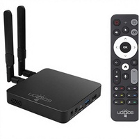 Boîtier TV Ugoos AM6B Plus, Amlogic S922X-J, Android 9.0, 4 Go DDR4, 32 Go ROM, WiFi6, Ethernet 1000M, USB 3.0, BT5.0, 4K H.265 HDR