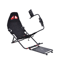 Cockpit de simulateur de conduite réglable GY018, siège de jeu avec levier de vitesses pliable pour Thrustmaster G29