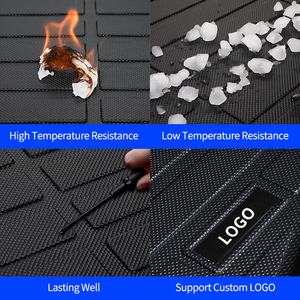Revêtement de sol de voiture tout temps pour <span class=keywords><strong>Hyundai</strong></span> <span class=keywords><strong>Santa</strong></span> <span class=keywords><strong>FE</strong></span> 2019-2020 Tapis de sol de voiture Cargo Liner Trunk Mat - Product Image 5