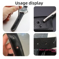 Peralatan Pemasangan DIY untuk Barang Kulit Buatan Tangan, untuk Lubang Kancing, Kancing Jepret, Paku Keling, dan Kancing Denim