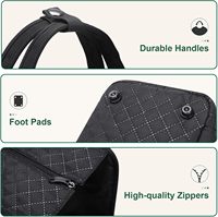 Sac de transport de luxe pour chat avec poches, sac fourre-tout souple et léger pour chats, accessoires de voyage en voiture