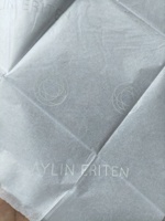 Papier de soie personnalisé de luxe imprimé, recyclé, doux et durable, avec impression de logo doré, pour emballage de vêtements et articles vestimentaires, vente en gros OEM