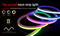 Bande lumineuse néon flexible TRXChina Factory CCT RGB personnalisée 0613 en silicone, étanche IP67, programmable, à LED