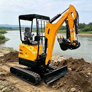 Miniexcavadora hidráulica para trabajos de construcción agrícola y demolición - Product Image 1
