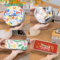 Subbank Sublimation vierge en gros nouvelle boîte cadeau en métal en forme de coeur boîte à bonbons en métal de transfert de chaleur par sublimation personnalisée