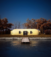 Nouveau Design de maison de chambre à coucher préfabriquée, Villa en forme de pétale, extérieur Glamping, jardin, bureau