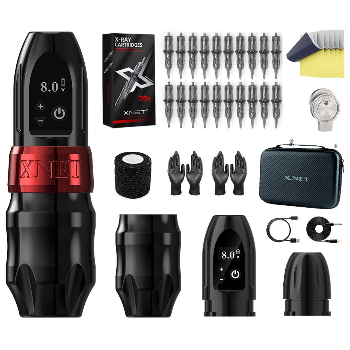 Kit rouge double batterie