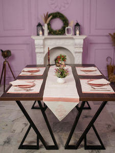 Placards de labyrinthe Chic Style naturel imprimé fleuri décoration de la maison mariage fête de jardin chemin de Table napperon - Product Image 5