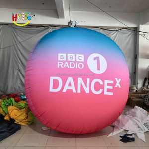 Tùy chỉnh màu xanh màu hồng Vòng treo kinh doanh quảng cáo Logo Inflatable bên ngoài dấu hiệu - Product Image 1