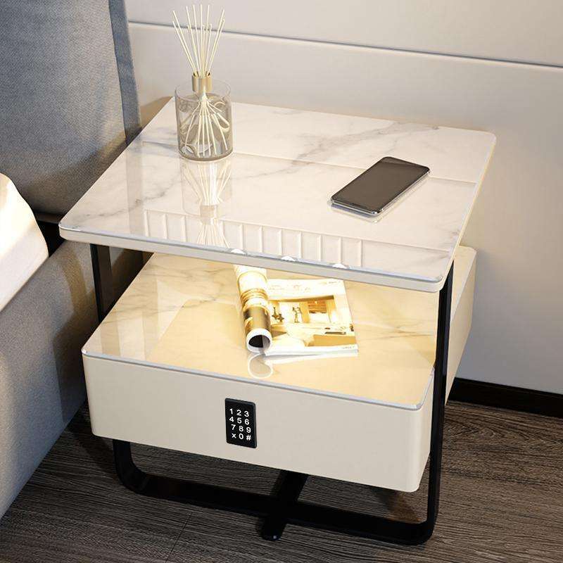 Couleur champagne - double dalle de pierre - serrure à combinaison