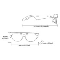 Lunettes intelligentes pour hommes et femmes, lunettes de soleil sans fil avec microphone intégré, haut-parleurs, assistant vocal tactile, traducteur intelligent IA, Gafas