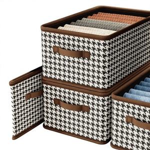 Caja de Almacenamiento Plegable Minimalista de Tela No Tejida, Resistente al Polvo y al Desgaste, <span class=keywords><strong>para</strong></span> Organización de <span class=keywords><strong>Ropa</strong></span> - Product Image 1