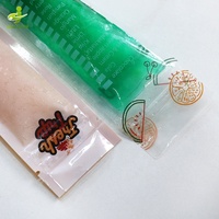 Sacs d'emballage en gros biodégradables thermoscellables en plastique pour bâtonnets de glace, tubes de crème glacée et sucettes glacées avec fermeture zip