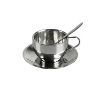 Set da Caffè in Acciaio Inox 304 a Doppia Parete in Stile Coreano, Design Moderno e Minimalista di Alta Qualità
