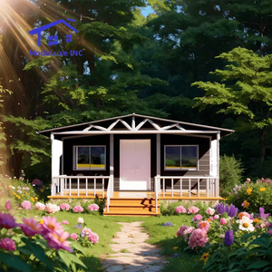 Casa prefabricada contemporánea moderna de diseño de acero expandible de doble ala para oficina inteligente de ahorro de energía con energía solar lista para IoT - Product Image 1