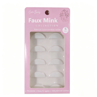 Boîte d'emballage personnalisée vide pour faux cils avec trou de suspension, fenêtre transparente et carte blister pour 5 paires de cils, présentoir de maquillage
