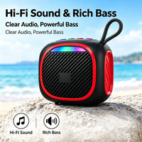 Speaker Nirkabel Portabel M400, Mendukung Kartu TF Radio FM, Tombol Plastik Audio Mini Luar Ruangan